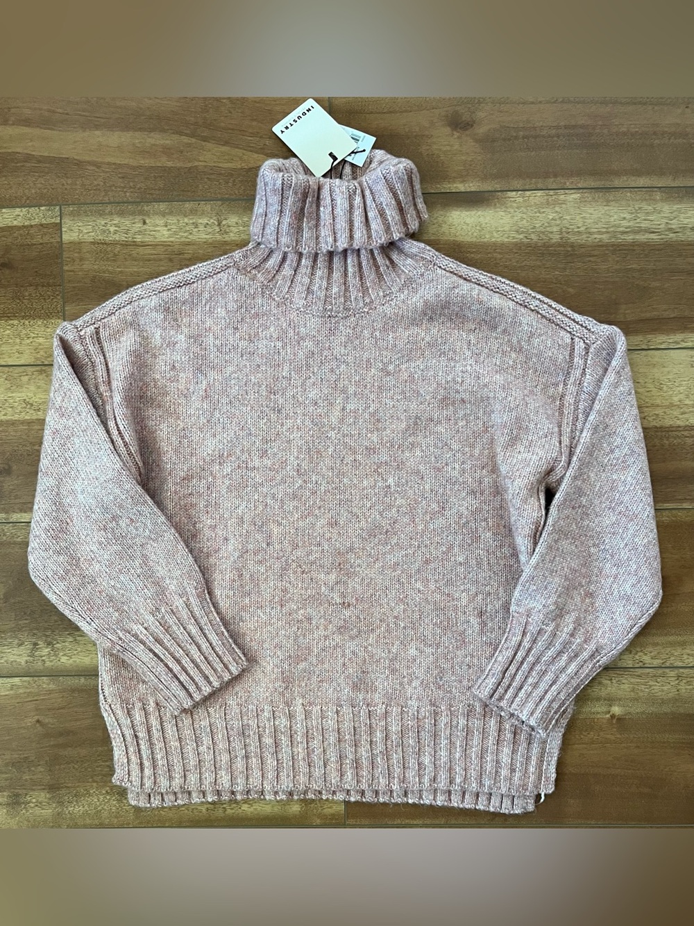 Industry Republic Turtleneck Cozy Knit Sweater - Pink